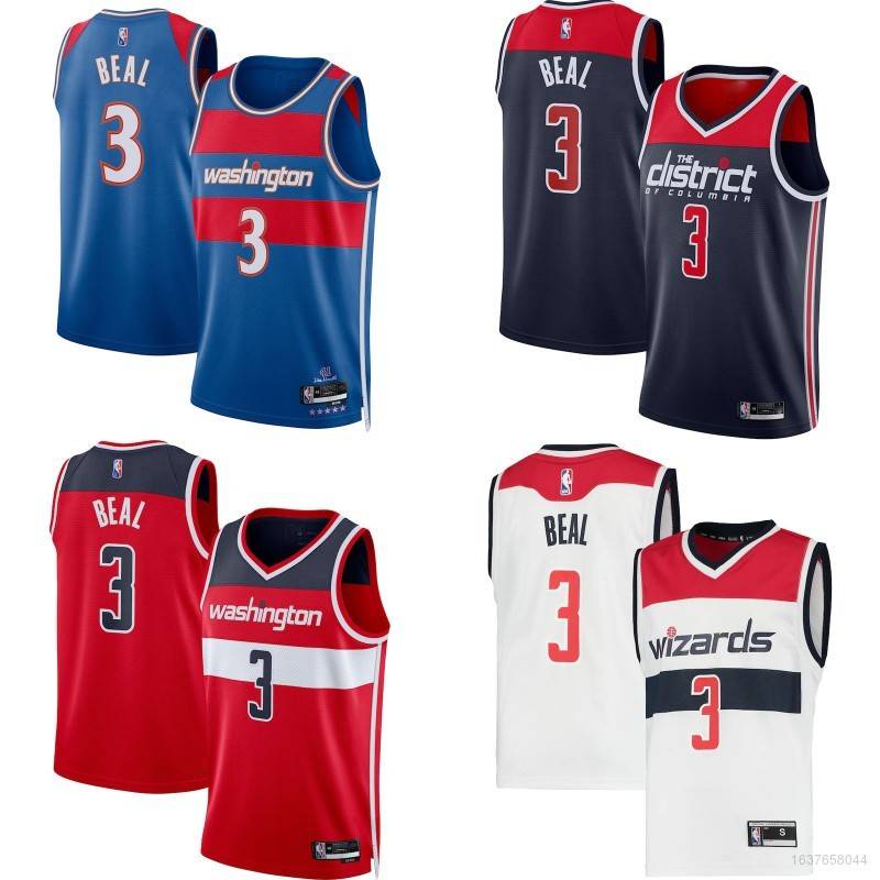 Áo sát nách NBA Jersey washton Wizards Beal Classic NO.3 phiên bản mới chất lượng cao