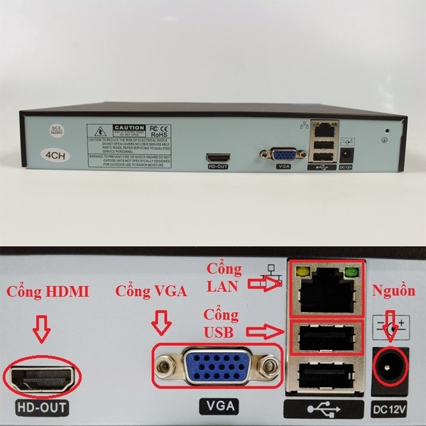 ĐẦU GHI VITACAM NVR V8 KHÔNG DÂY