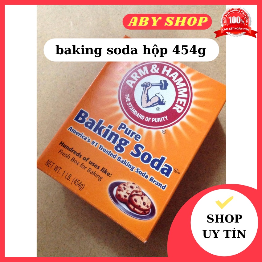 Baking soda muối nở ARM 454g ⚡ CAO CẤP ⚡ Baking soda hộp 454g đa công dụng làm bánh, chăm sóc da