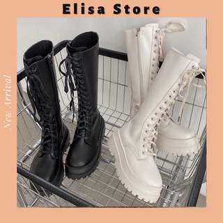 Boot ulzzang đùi chiến binh đế dày
