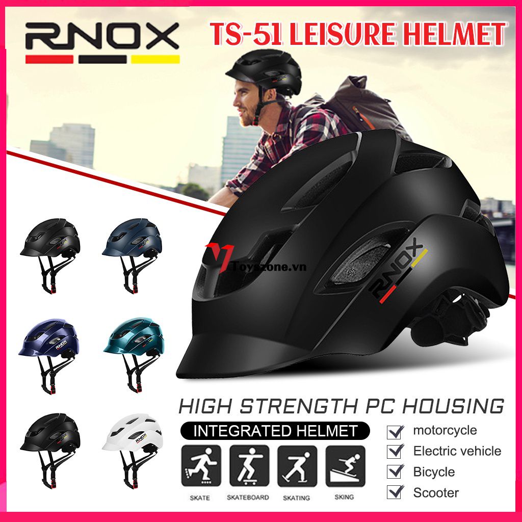 RNOX Mũ bảo hiểm đi xe đạp siêu nhẹ Chống mưa Đường thành phố Mũ bảo hiểm xe đạp phụ nữ Đàn ông Thiết bị cho xe đạp đua