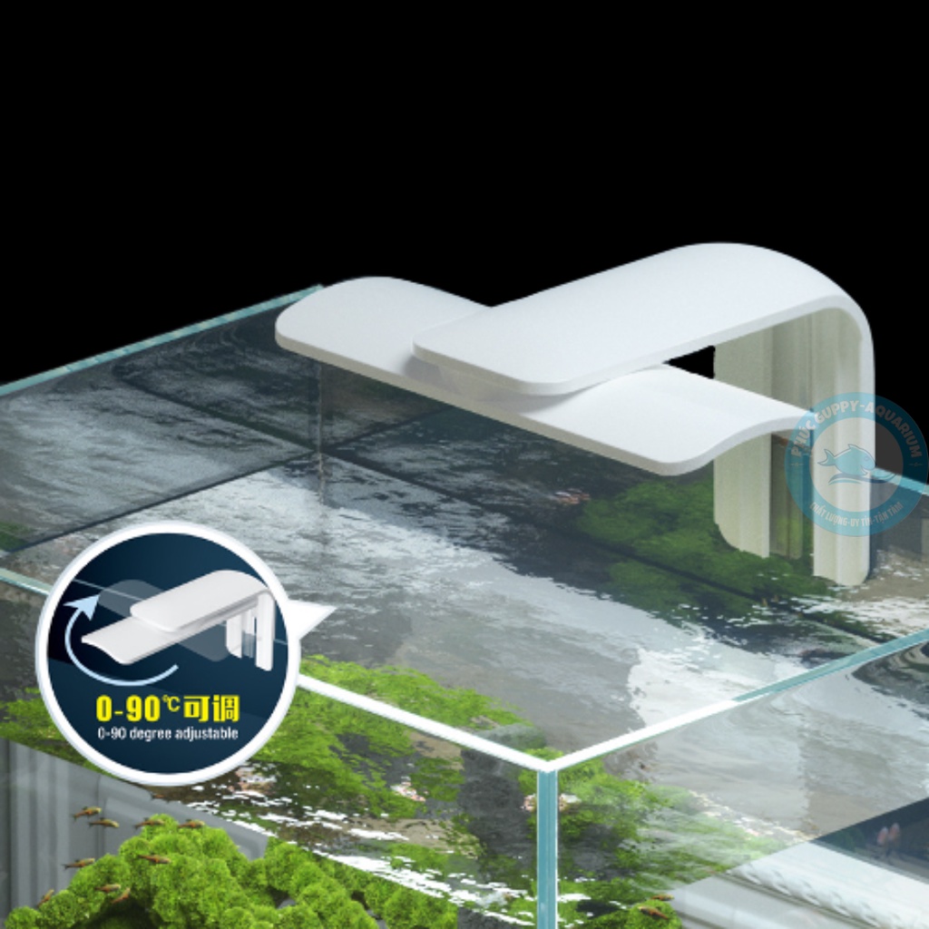 Đèn Led Kẹp Xoay Góc 90° JENECA D-9/D-11/D-13  | Đèn Led Siêu Sáng Cho Bể Cá Thuỷ Sinh