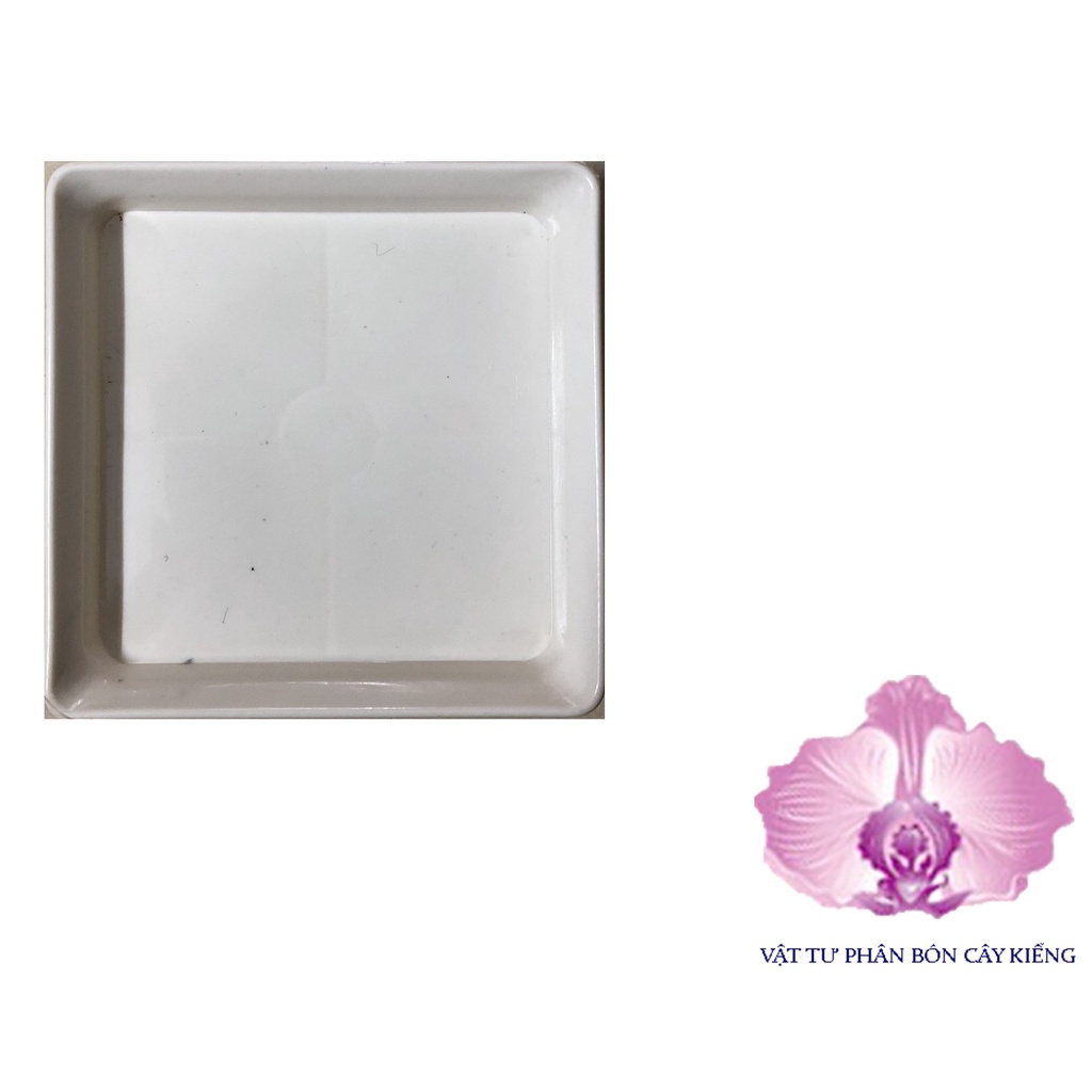 Đĩa lót chậu Vuông 12cm - #065D#