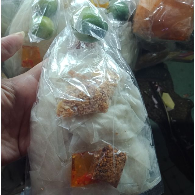 Bánh tráng sa tế muối tắc hành phi