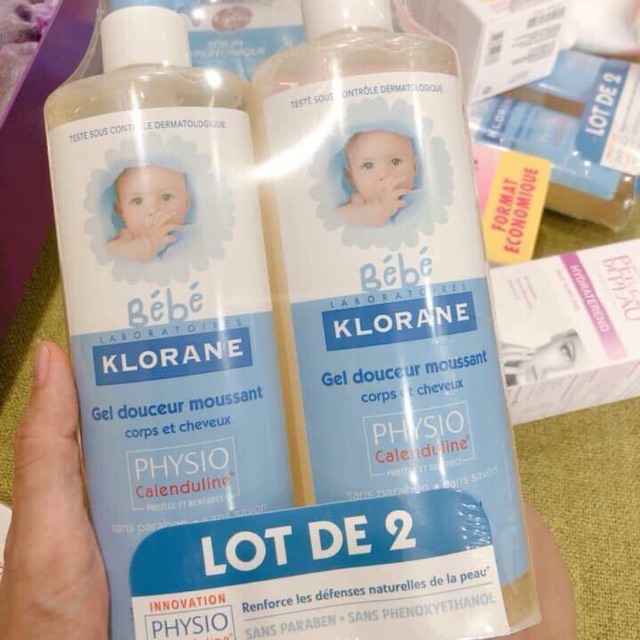sữa tắm klorane