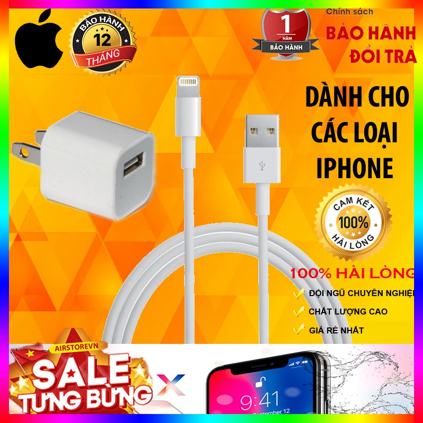 CÁP SẠC LIGHTING IPHONE ZIN CHO IPHONE 5, 5S, SE, 6, 6 PLUS, 6S, 6S PLUS, 7, 7 PLUS, X