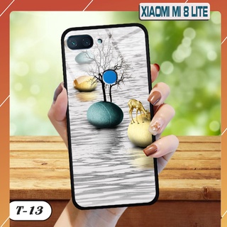 Ốp cường lực kính in 3D cho Xiaomi Mi 8 Lite