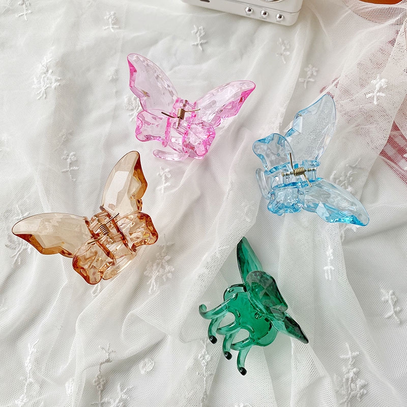 Kẹp Tóc Càng Cua Bằng Acrylic Trong Suốt