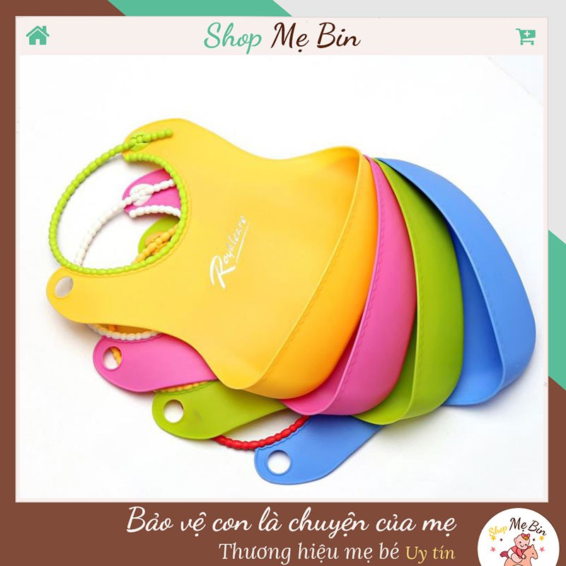 Yếm Ăn Dặm Silicon Có Máng Shop Mẹ Bin