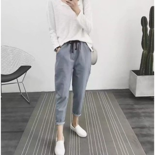 Quần Baggy Nữ Cạp Chun Kaki Al1080 - Phân Phối Chính Thức