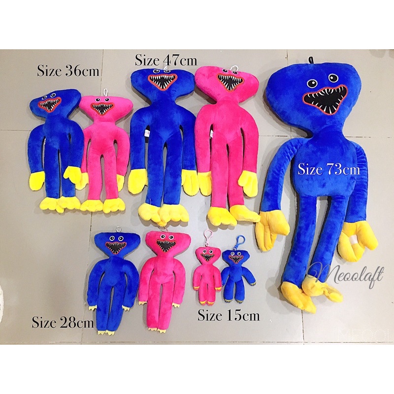 Gấu bông Huggy Wuggy game Poppy playtime gối ôm thú nhồi bông chất liệu mềm mịn