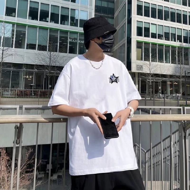 Áo Thun Tay Ngắn Dáng Rộng In Chữ Phong Cách Hip Hop Thời Trang Mùa Hè Cho Nam Và Nữ size M-5XL