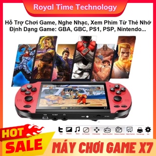 Máy Chơi Game Cầm Tay X7 900 Game Màn Hình 4.3 Inch Hỗ Trợ Đọc Sách, Nghe Nhạc, Xem Phim Tặng Kèm Thẻ Nhớ 8Gb