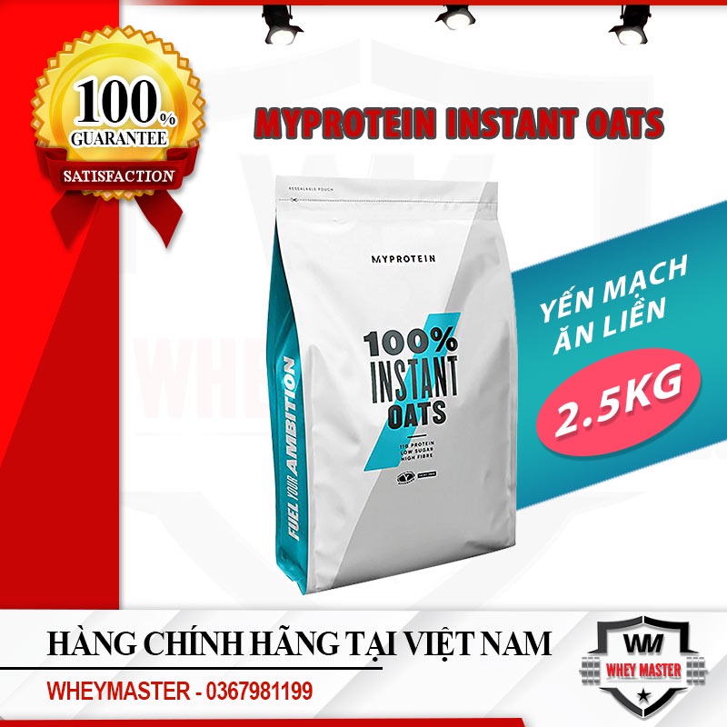 MYPROTEIN - INSTANT OATS YẾN MẠCH ĂN LIỀN 2.5KG - CHÍNH HÃNG | Hỗ Trợ Ăn Uống, Giảm Cân