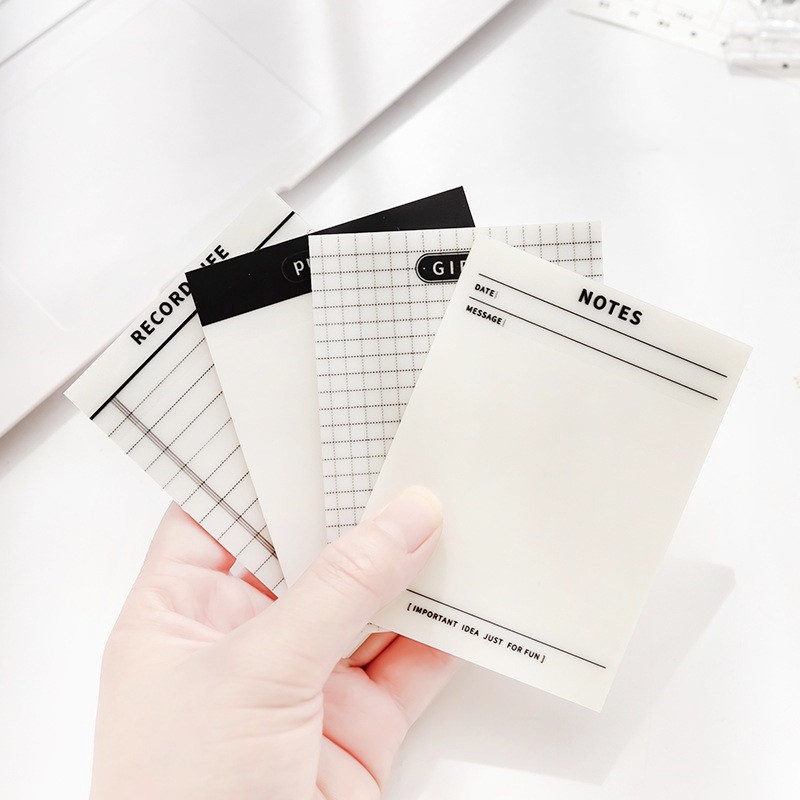 Set 50 Giấy Ghi Chú Trong Suốt Tiện Dụng Cho Học Sinh