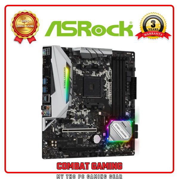 Bo Mạch Chủ ASROCK B450M STEEL LEGEND