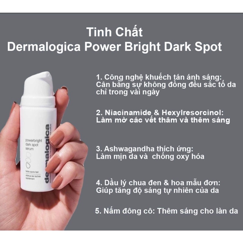 Serum làm trắng sáng, rạng rỡ làn da và làm mờ các đốm nâu