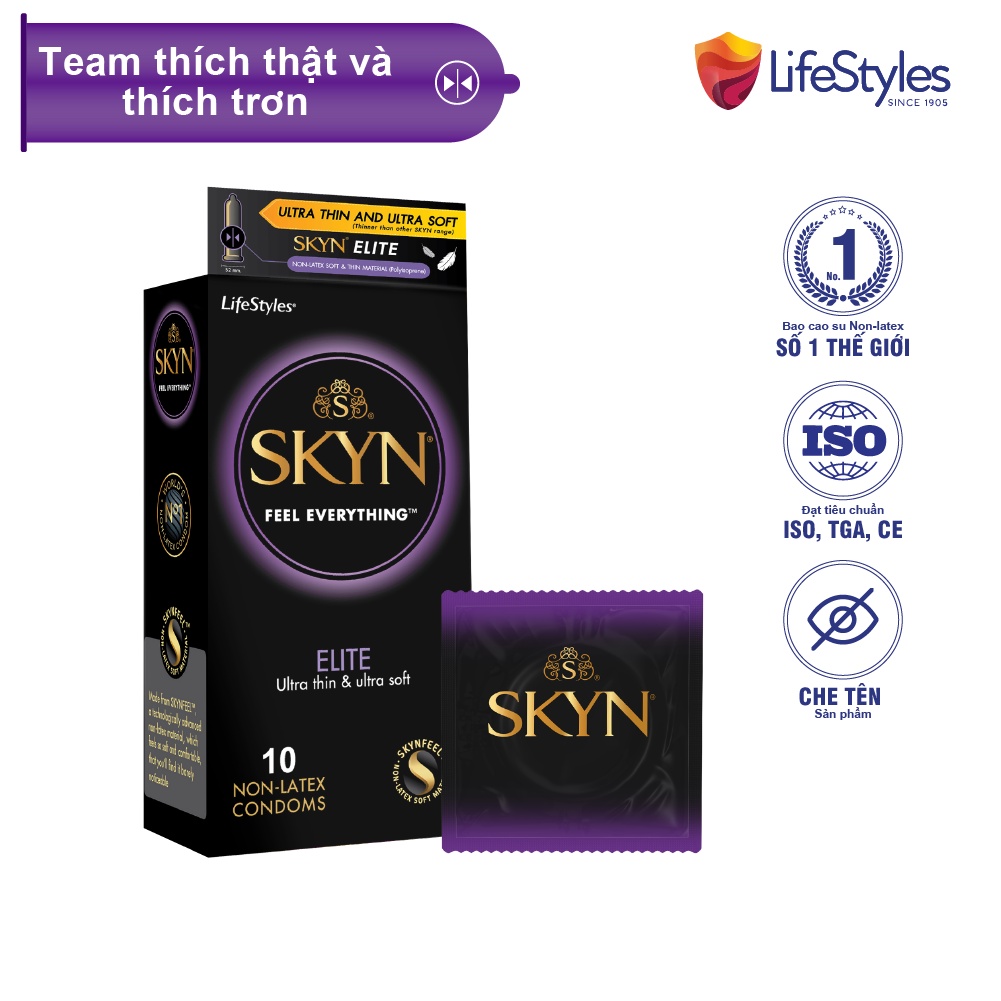 Bao cao Su LifeStyles SKYN ELITE Non