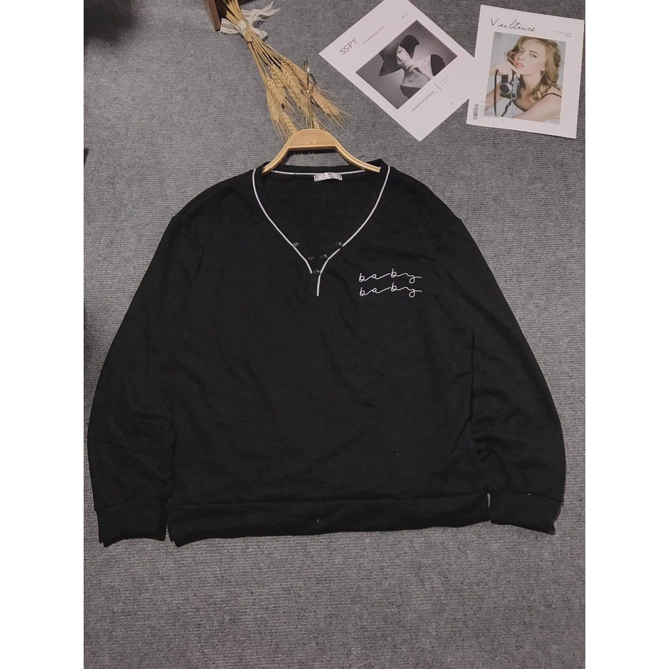 SWEATER NỮ TRÙM MÔNG KUTE , ÁO NỈ NỮ FORM 40-60KG