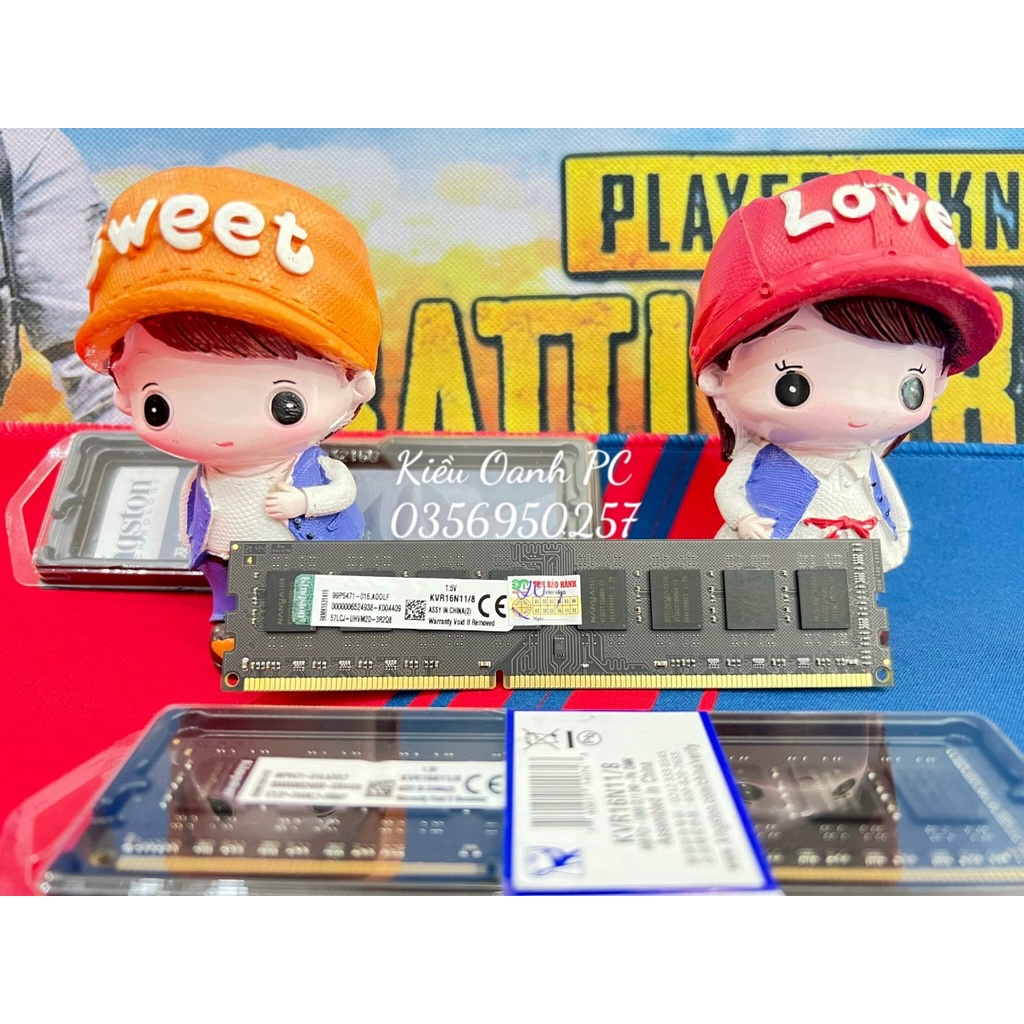 Ram PC - Ram máy tính bàn Kingston DDR3 4GB - 8GB Bus 1600Mhz - Mới Full Box 100% Bảo hành 36 Tháng (1 đổi 1)