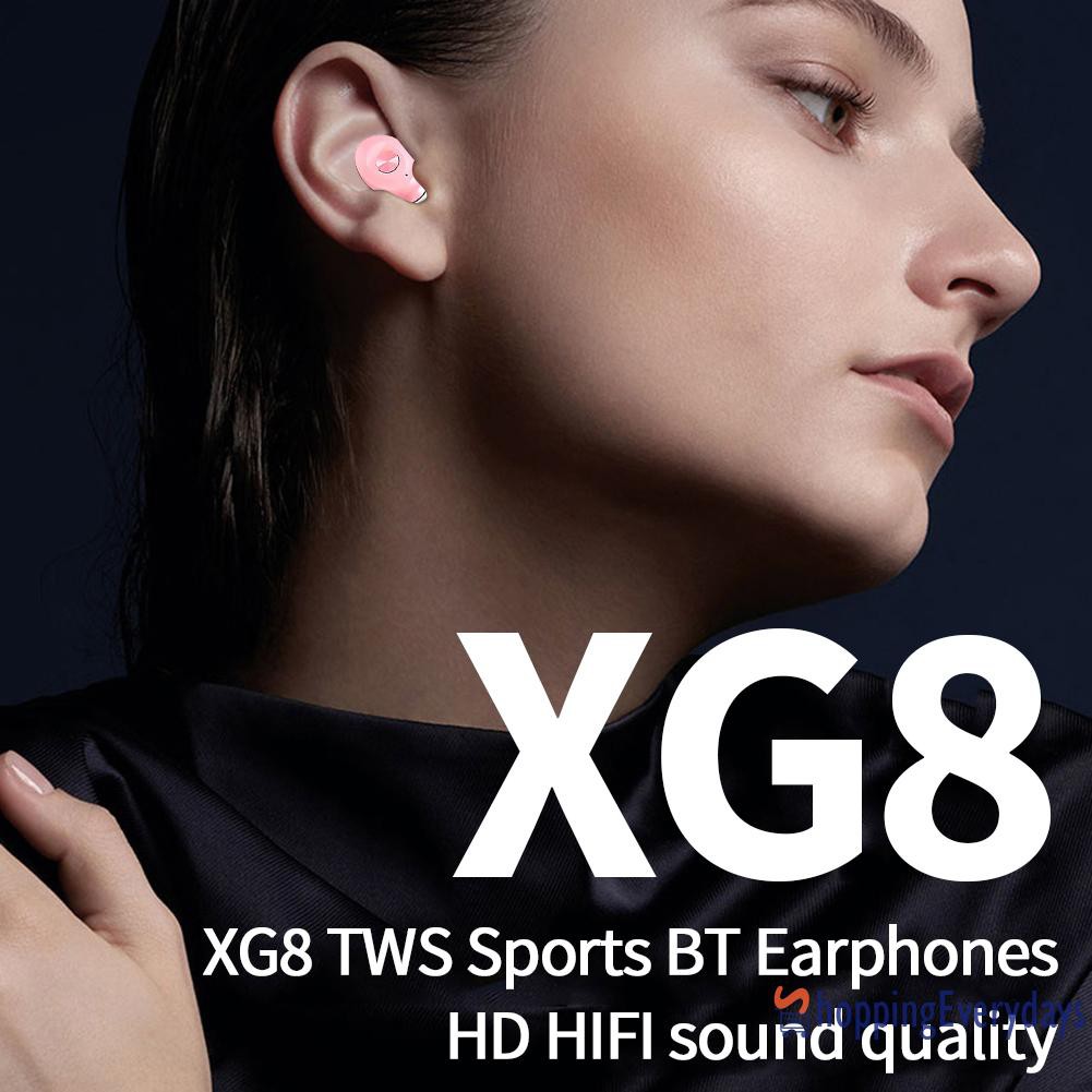 Tai Nghe Bluetooth Không Dây Sh Xg8 Tws Chống Thấm Nước Kèm Phụ Kiện
