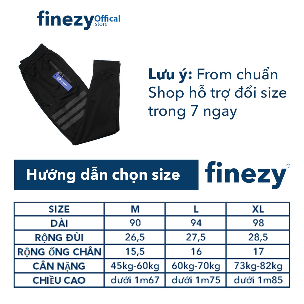 Quần dài nam 3 kẻ ngang Finezy, cotton co giãn thoáng mát mã FL001