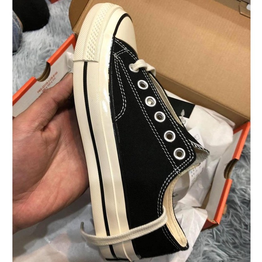 Giày 🌸𝐂𝐎𝐍𝐕𝐄𝐑𝐒𝐄🌸 1970s, 𝐂𝐎𝐍𝐕𝐄𝐑𝐒𝐄 Cổ Cao/Thấp, Giày CV Đen Trắng, Mũi bóng, lót xanh