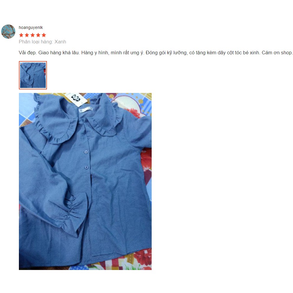 Sơ Mi Cổ Bèo Dài Tay Bánh Bèo Dễ Thương Kiểu Dáng Học Sinh A00062 | BigBuy360 - bigbuy360.vn