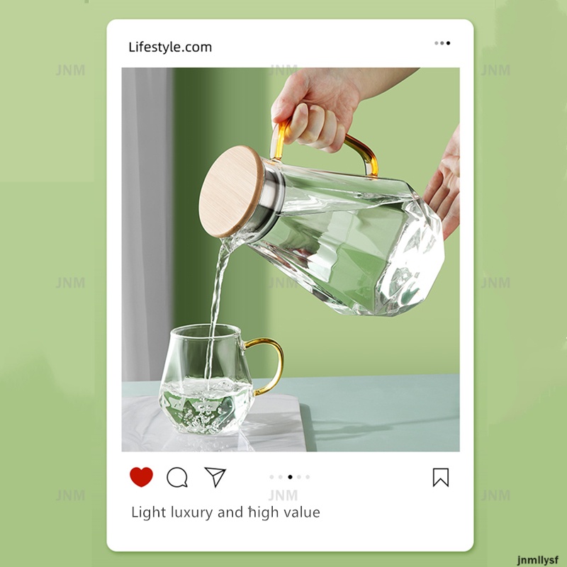 Bình thủy tinh pha cà phê/trà màu trong suốt chất lượng cao cho gia đình