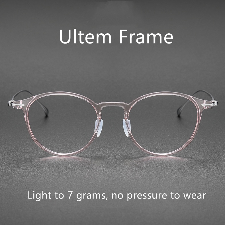 Ins Style Ultem + Mắt Kính Tianium Hình Quả Lê Nhỏ Siêu Nhẹ Có Thể Được Trang Bị Với Myopia Opt