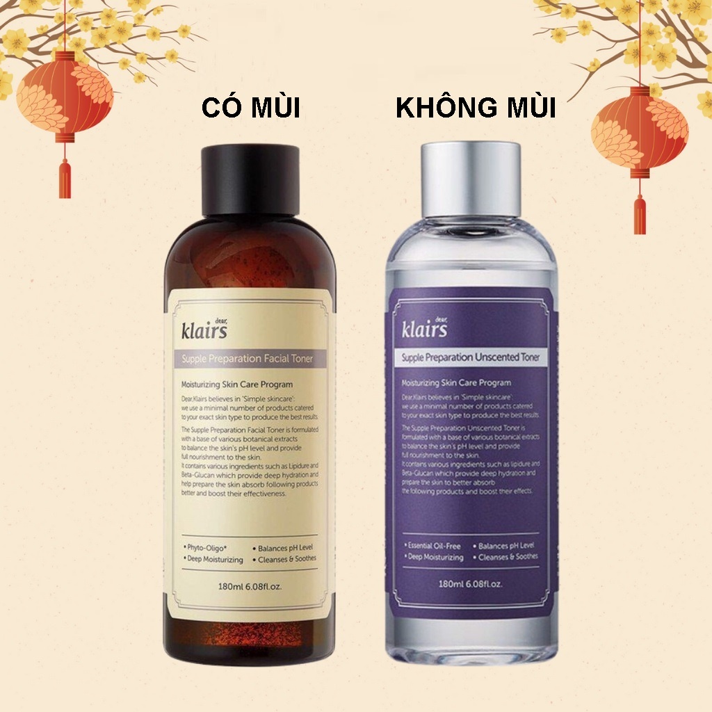 Toner Klairs Không Mùi Moon21 Nước hoa hồng Klairs Supple Preparation Toner 180ml cho da nhạy cảm