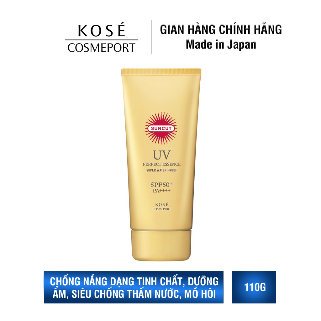 Chống nắng dạng tinh chất Kosé Cosmeport UV Protect Essence Super Waterproof SPF 50+/PA++++ (110g )