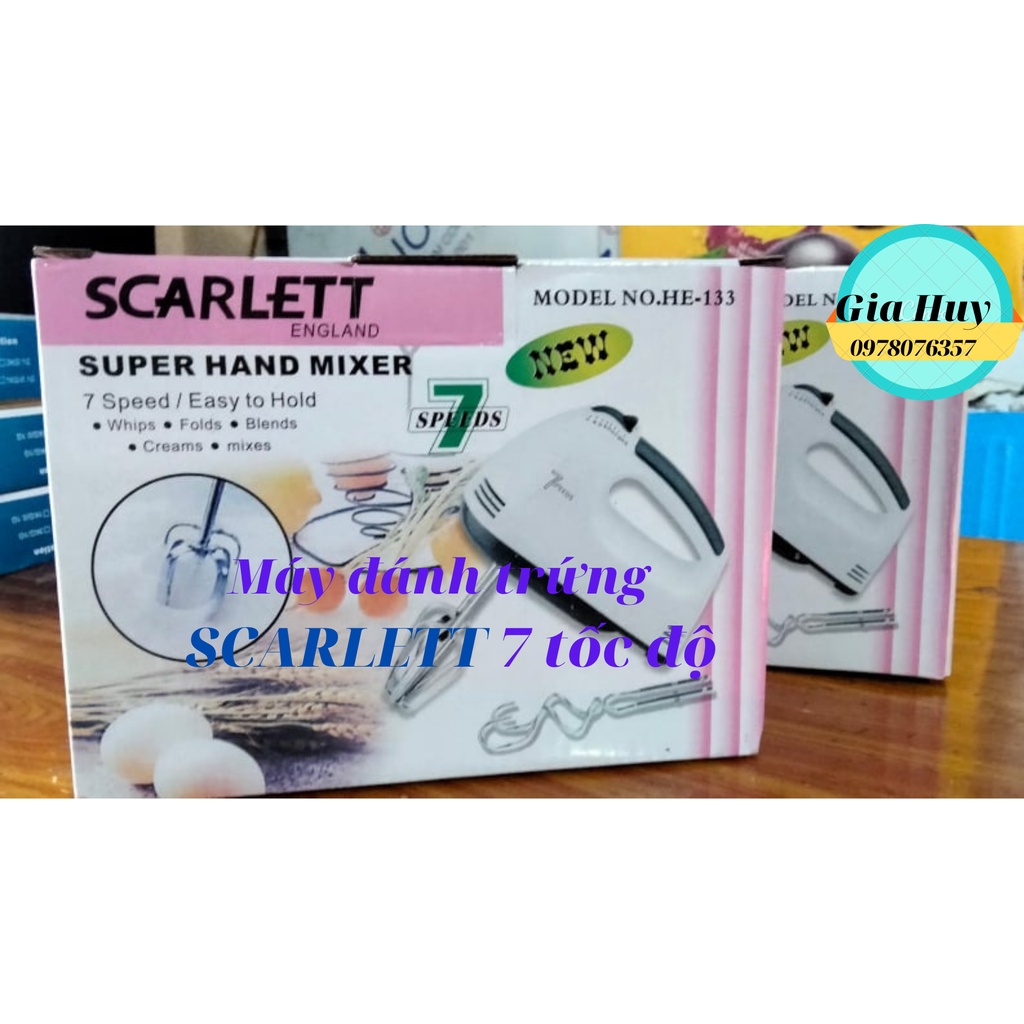 Máy đánh trứng cầm tay SCARLETT 7 tốc độ