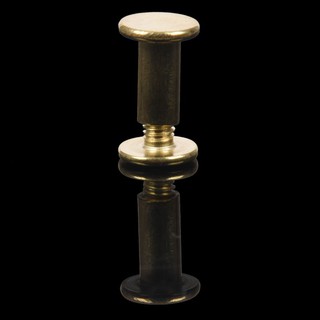 Scrapbook Binding Screw Post 10mm 19pcs Brass Tone