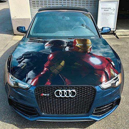 Tem Decal Xe Iron Man Super Hero Comics Sticker Dán Nắp Capo Đẹp Trang Trí Ô Tô, Xe hơi, Đồ Họa