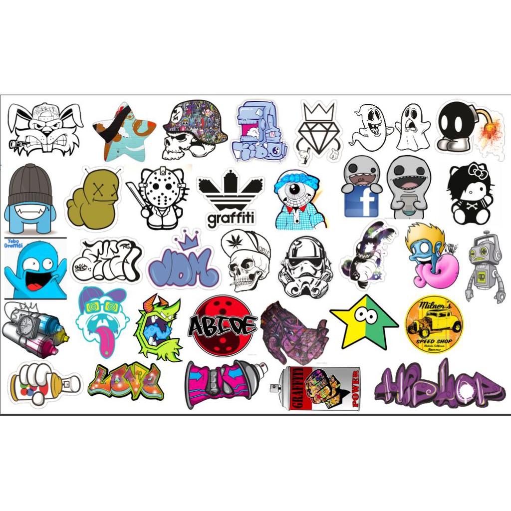 STICKER Dán Vali, xe, barber shop, Mũ bảo hiểm , macbook, đàn, tường... Nhập mã GIẢM GIÁ 15k khi mua từ 3 set