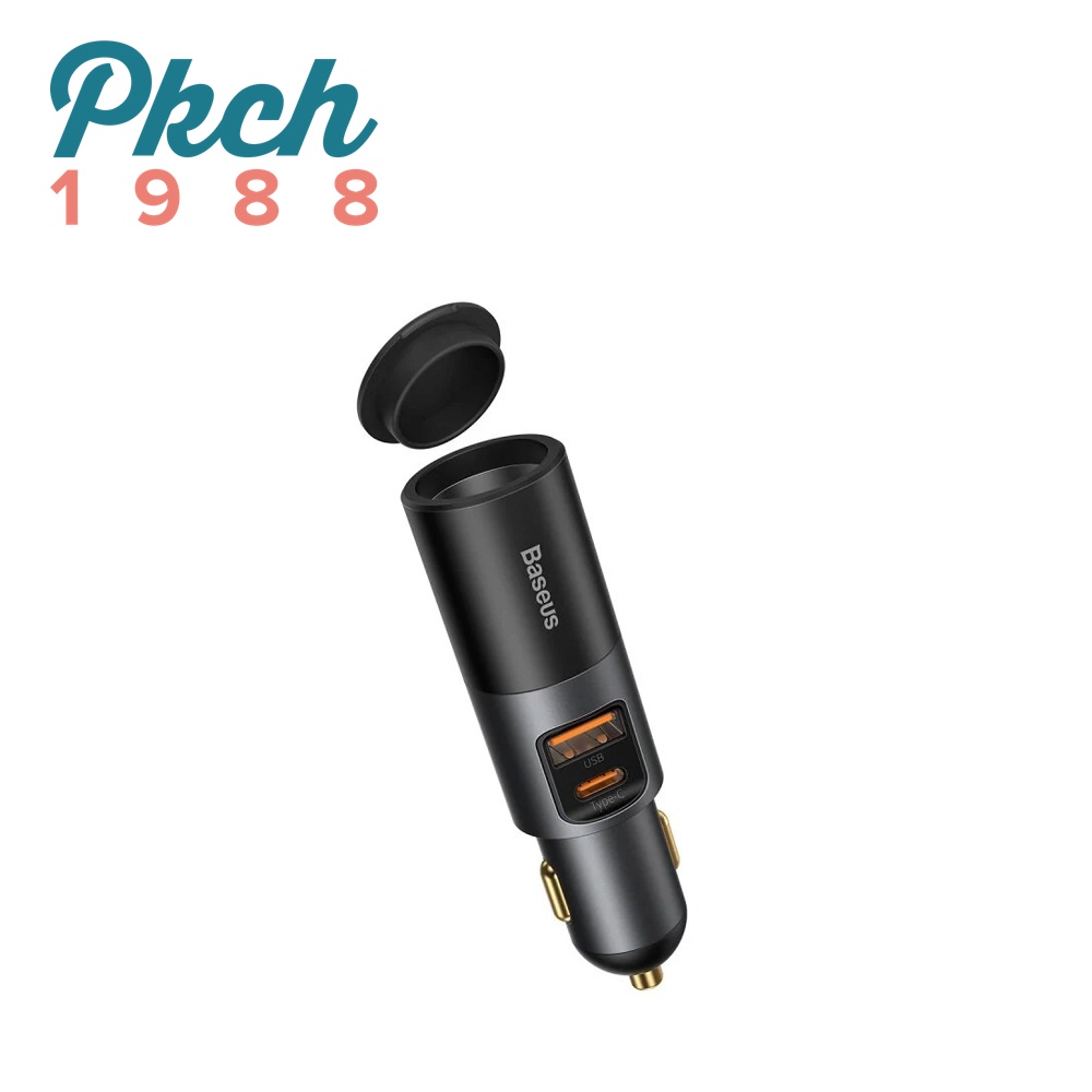Tẩu sạc nhanh 120W có khe mở rộng tích hợp 2 cổng QC3.0 + PD chính hãng BASÉUS