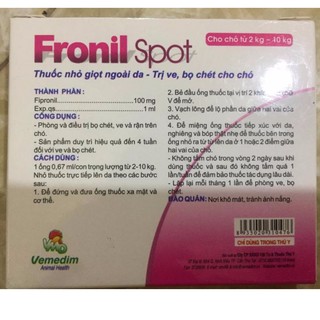 Thuốc trị ve, rận fronil sport