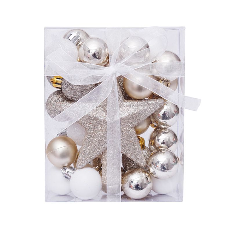 Set 30 Trái Châu 3cm Trang Trí Cây Thông Noel