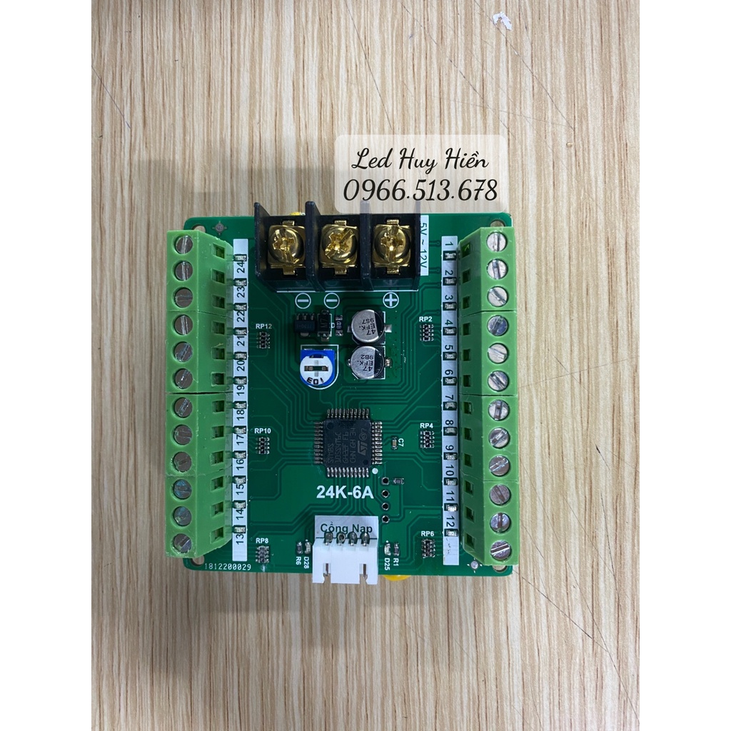 Mạch điều khiển led vẫy 4U công suất 24 kênh 30A, 24 Kênh 6A