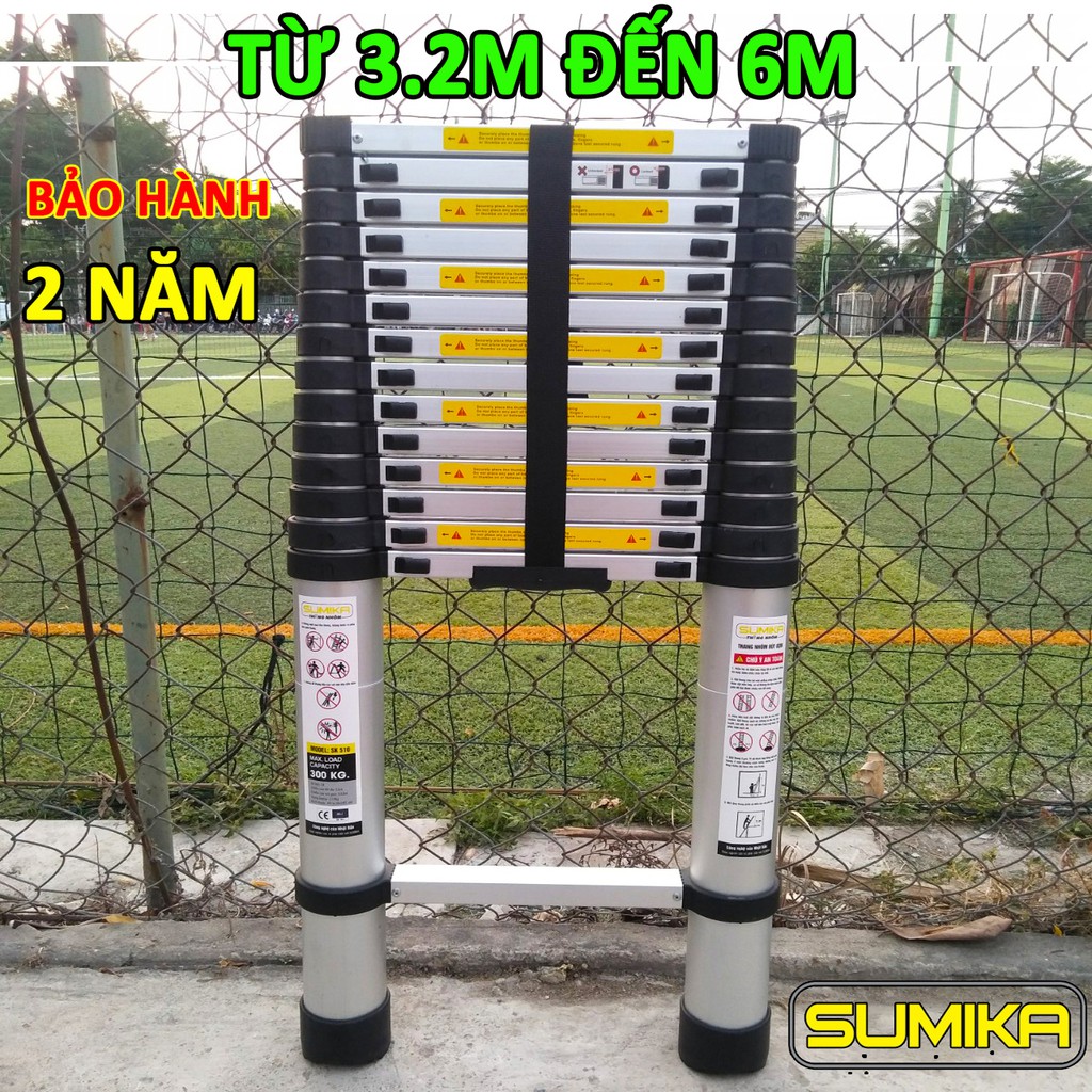 Thang nhôm rút đơn SUMIKA SK320,SK380,SK440,SK480,SK510,SK560,SK600 (từ 3.2m đến 6m)