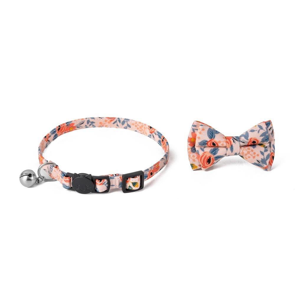 JARRED Nơ Đeo Cổ Họa Tiết Hoa Có Thể Điều Chỉnh Kích Cỡ Cho Thú Cưng