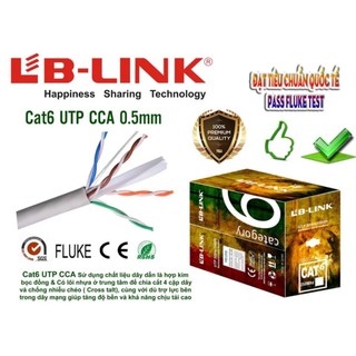 Dây mạng lb-link cat6 utp cca br + dây 0,56mm