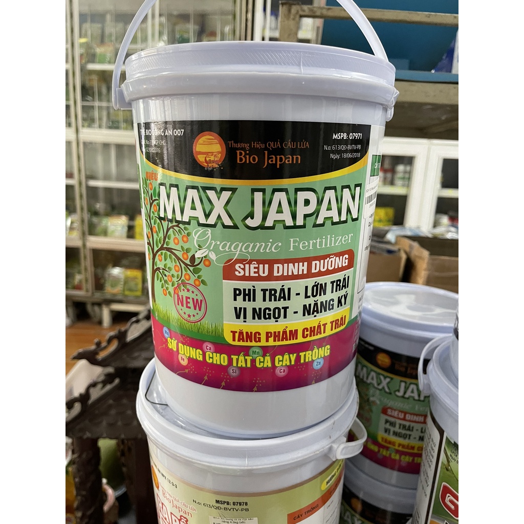 XÔ MAX JAPAN 4.5KG - giúp lớn trái, phì trái, ngọt trái, nặng kí