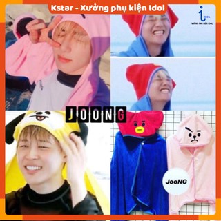Hooded Blanket khăn đi biển hình nhân vật Bangtan unoff