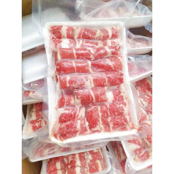 Ba Chỉ Bò Mỹ ( Hàng chuẩn ) Khay 500gram