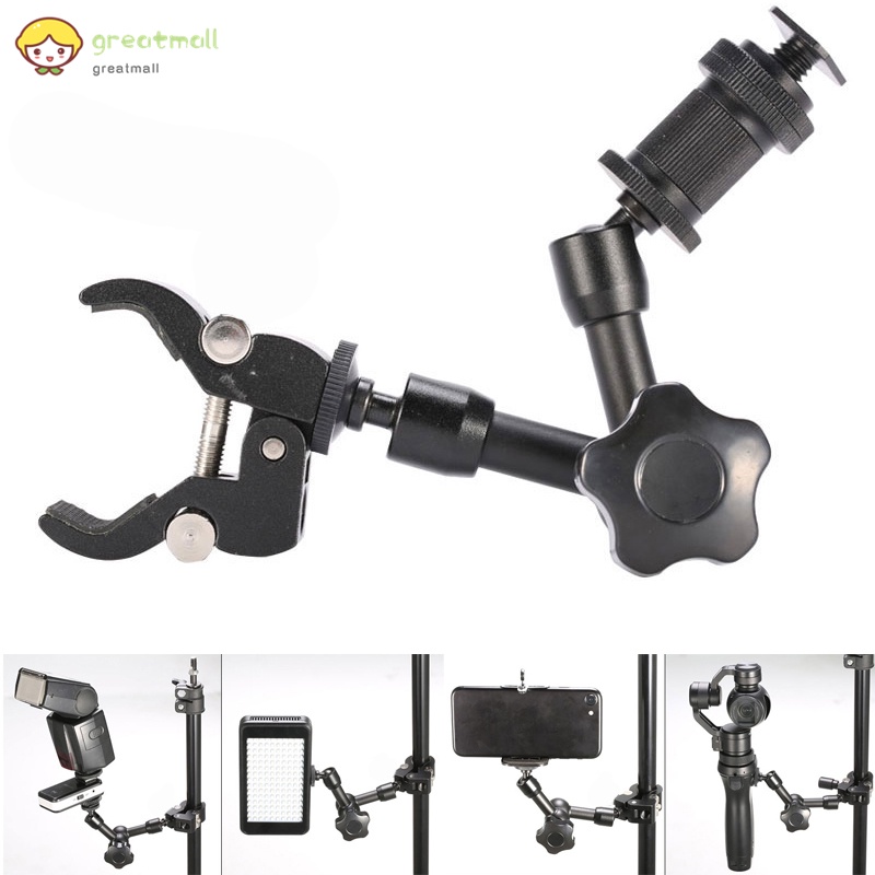 Cánh tay ma thuật 11 inch có kẹp kim loại chống trượt có thể điều chỉnh cho máy ảnh
 | BigBuy360 - bigbuy360.vn