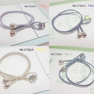 [Xả hàng] ĐỒ CỘT TÓC ĐÁ PHA LÊ VUÔNG (dây buộc tóc Hàn Quốc cột tóc xinh phụ kiện tóc sỉ và lẻ TiNiShop)