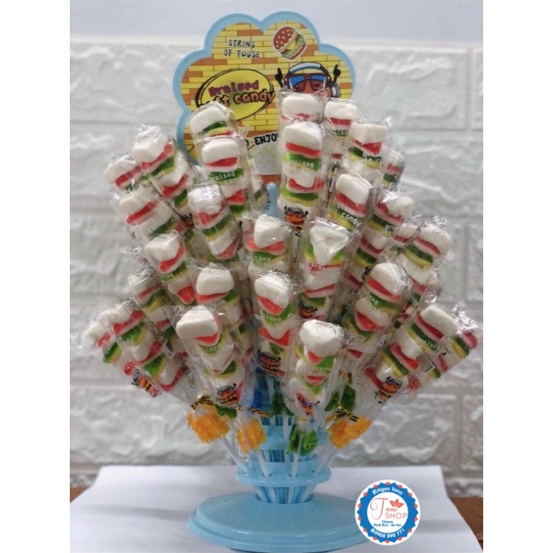 1 que kẹo dẻo Burger - Hongkong, ăn vặt ngon rẻ TaNo