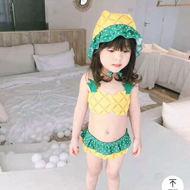 Bộ Bikini Hình Dứa Cho Bé